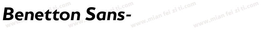 Benetton Sans字体转换